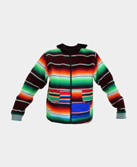 Artisanal Sweatshirt in Mexican Colors