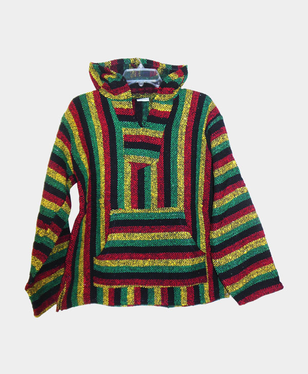 Chamarra baja artesanal tipo canguro