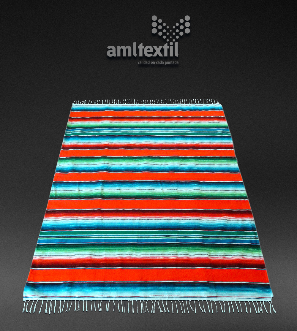 Sarape artesanal mexicano – Naranja