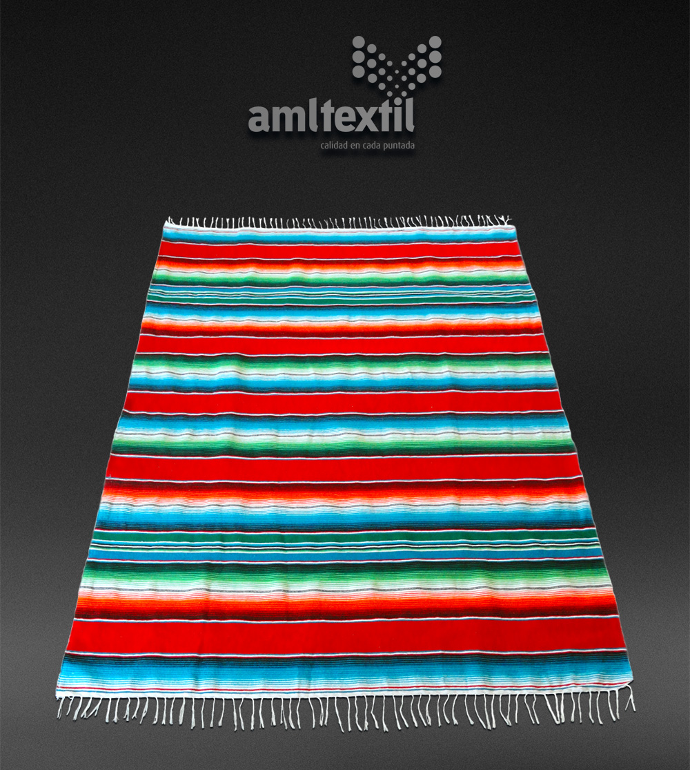 Sarape artesanal mexicano – Rojo